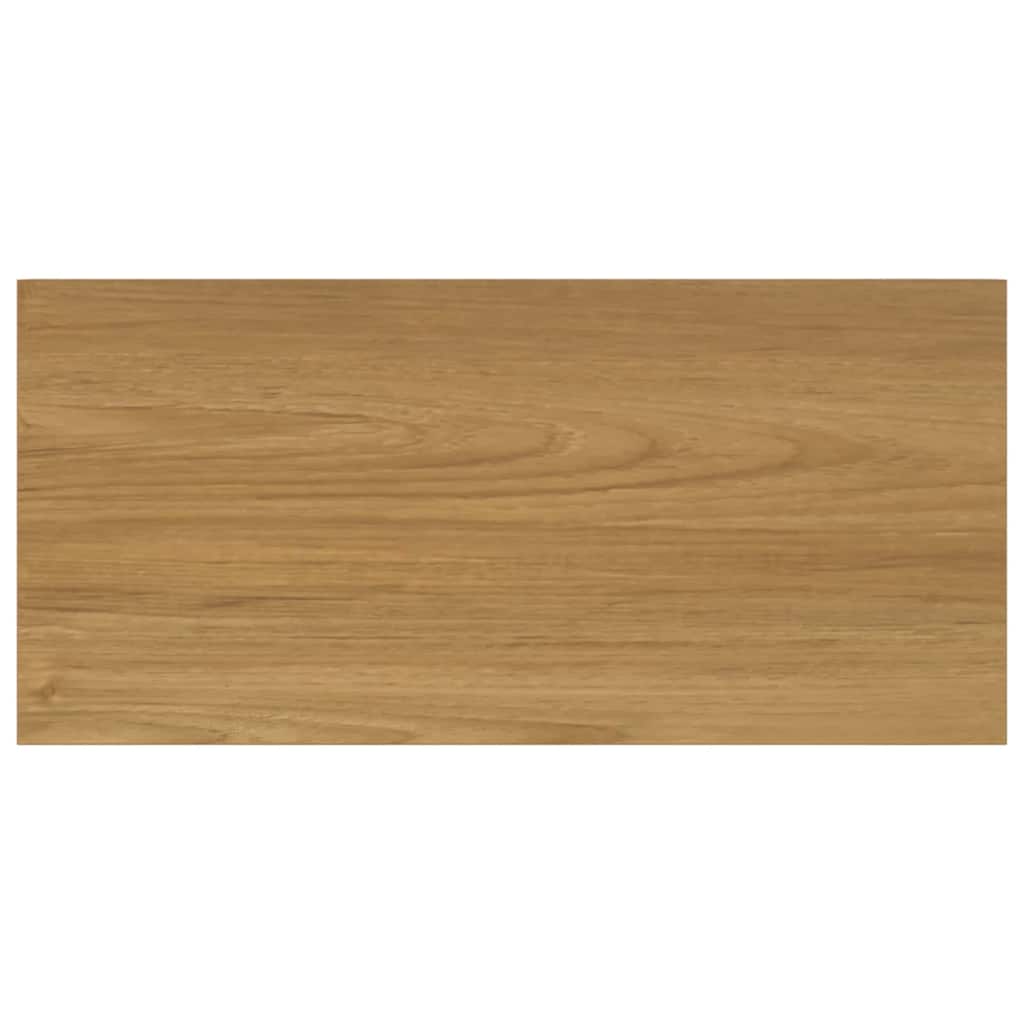 vidaXL Wall Shelf 2 pcs Brown 50 x 23.5 x 3.8 cm Engineered Wood