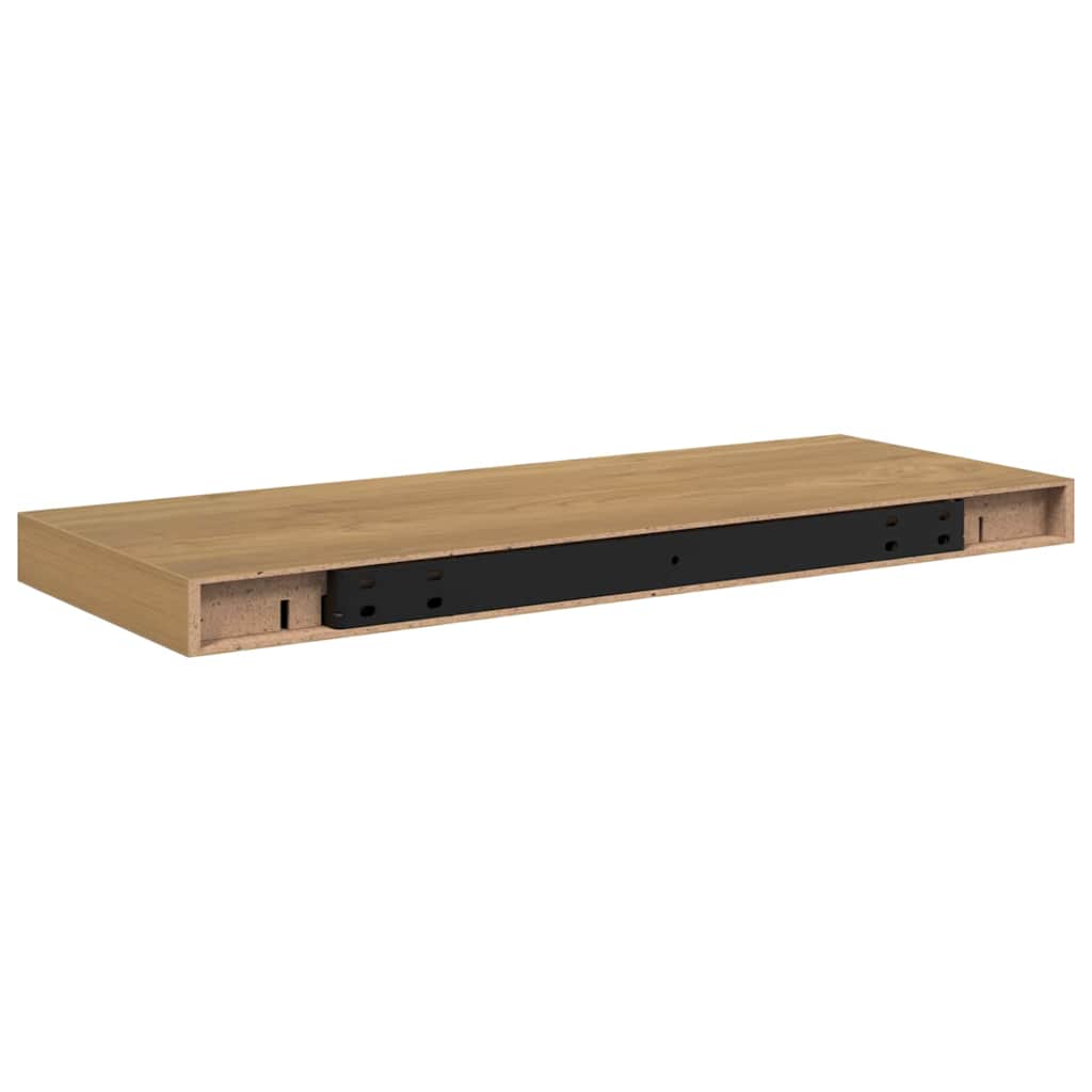 vidaXL Wall Shelf Wall-Mounted 4 pcs Brown 60 x 23.5 x 3.8 cm
