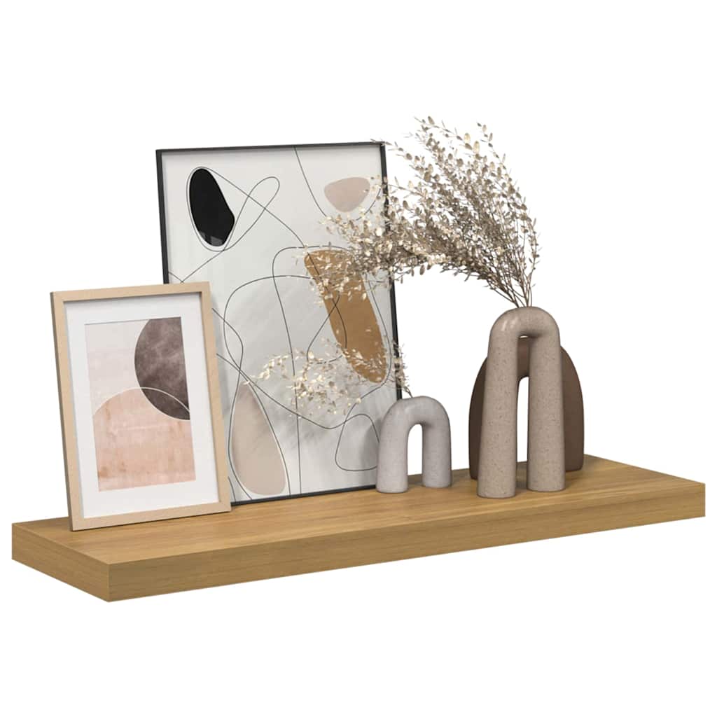 vidaXL Wall Shelf Wall-mounted Brown 80 x 23.5 x 4 cm Engineered Wood