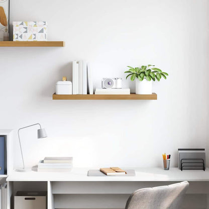 vidaXL Wall Shelf Wall-Mounted Brown 90 x 23.5 x 3.8 cm