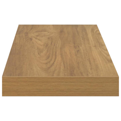 vidaXL Wall Shelf 4 pcs Brown 90 x 23.5 x 4 cm Engineered Wood