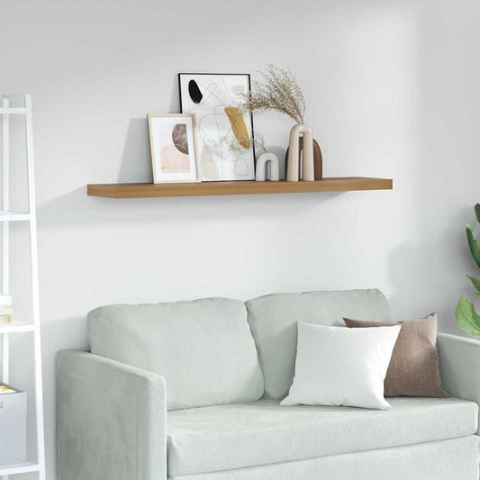 vidaXL Wall Shelf Wall-Mounted Brown 120 x 23.5 x 3.8 cm