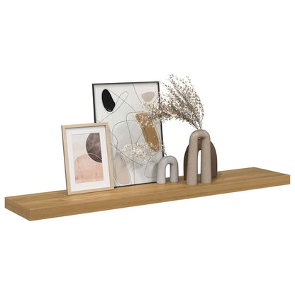 vidaXL Wall Shelf Wall-Mounted Brown 120 x 23.5 x 3.8 cm