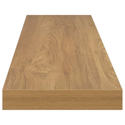 vidaXL Wall Shelf Wall-Mounted 2 pcs Brown 120 x 23.5 x 3.8 cm