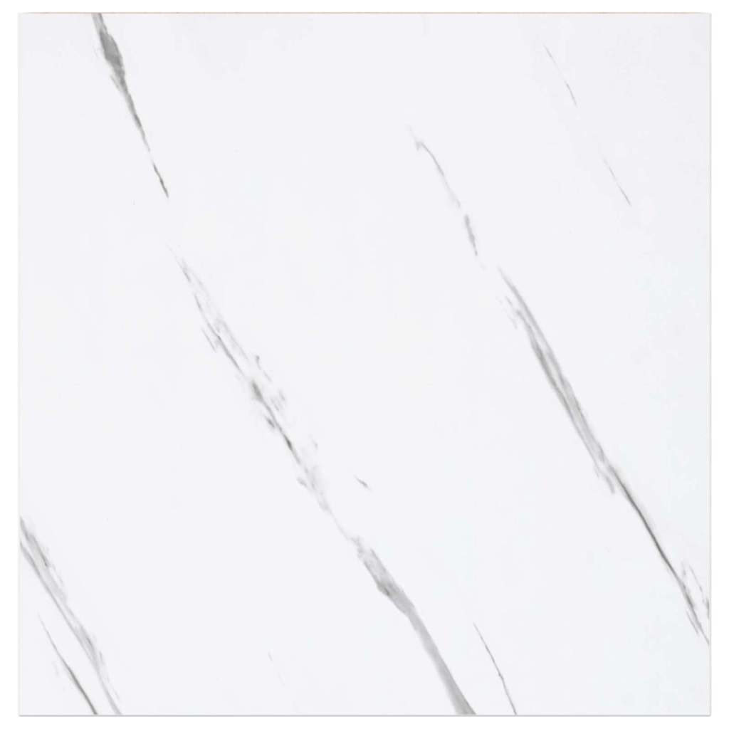 vidaXL Wall Shelf 2 pcs White Marble 23 x 23.5 x 4 cm Engineered Wood