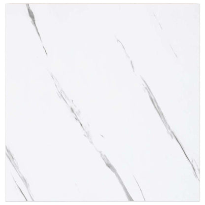 vidaXL Wall Shelf 2 pcs White Marble 23 x 23.5 x 4 cm Engineered Wood