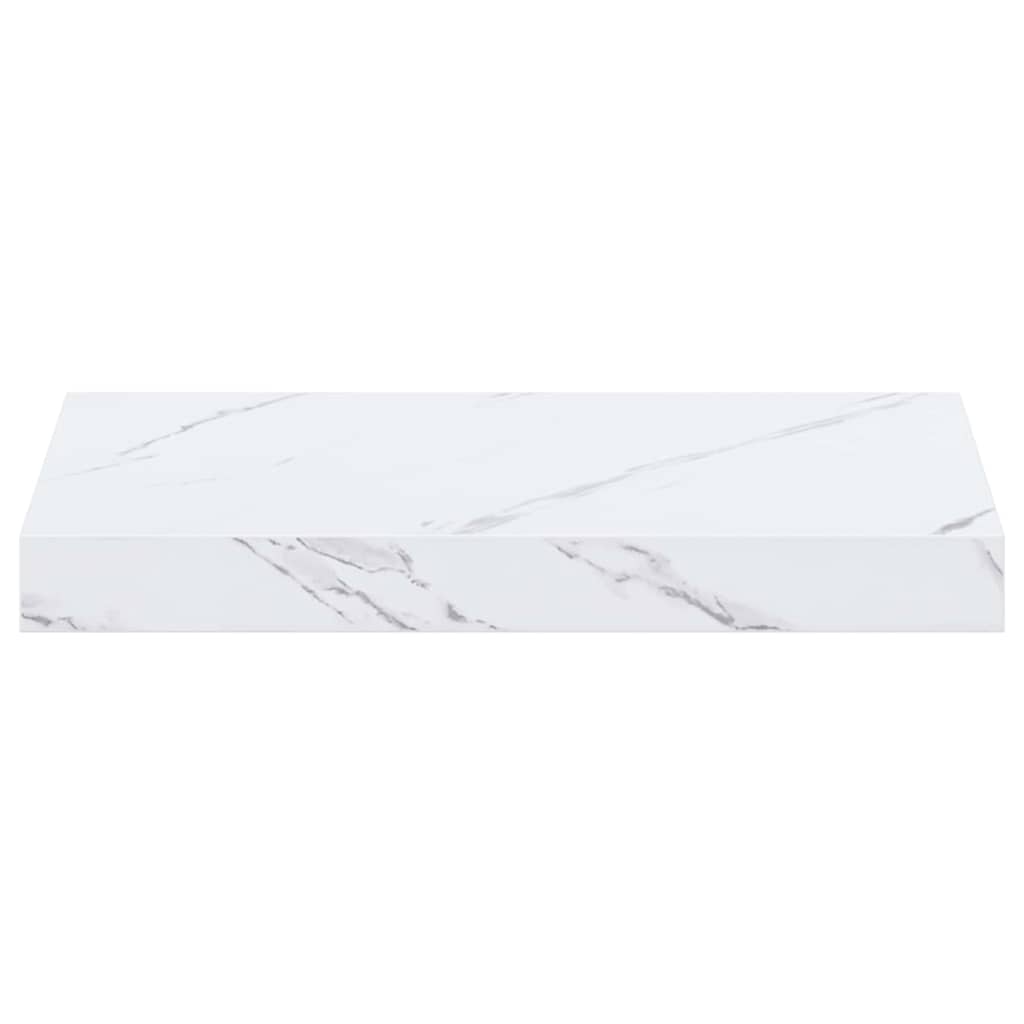 vidaXL Wall Shelf White Marble 40 x 23.5 x 4 cm Engineered Wood