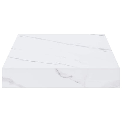 vidaXL Wall Shelf 4 pcs White Marble 40 x 23.5 x 3.8 cm