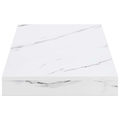 vidaXL Wall Shelf White Marble 50 x 23 x 4 cm Engineered Wood