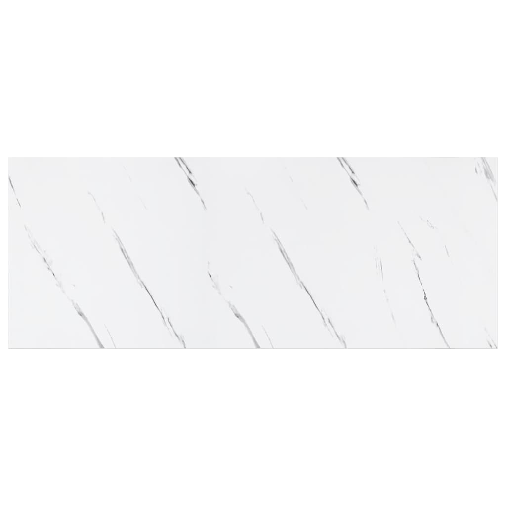 vidaXL Wall Shelf Wall-Mounted White Marble 60 x 23.5 x 3.8 cm