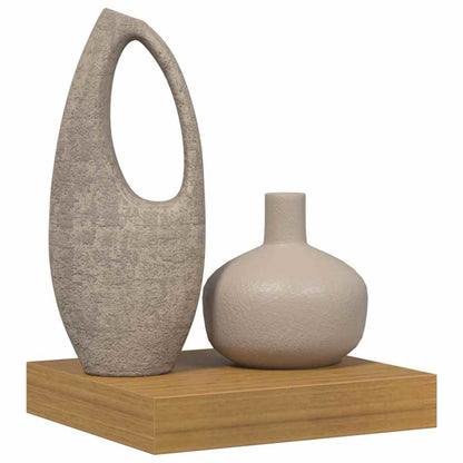 vidaXL Wall Shelf Wall-mounted Beige 23 x 23.5 x 4 cm Engineered Wood