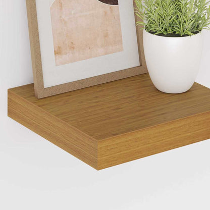 vidaXL Wall Shelf 4 pcs Beige 23 x 23.5 x 4 cm Engineered Wood