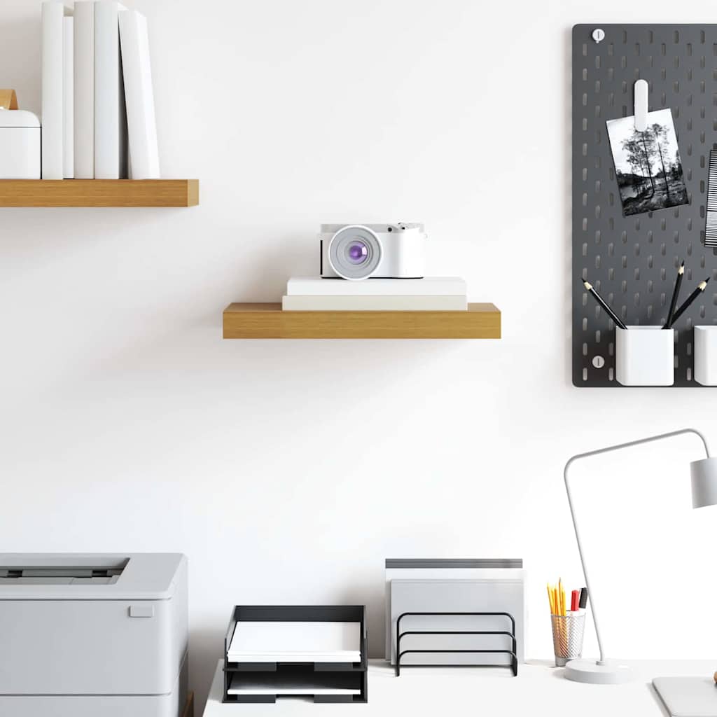 vidaXL Wall Shelf Wall-mounted Beige 40 x 23.5 x 4 cm Engineered Wood