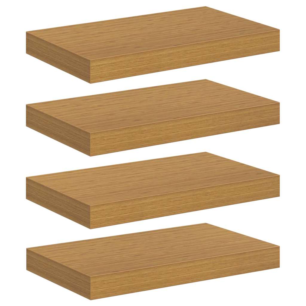 vidaXL Wall Shelf 4 pcs Beige 40 x 23.5 x 3.8 cm Engineered Wood