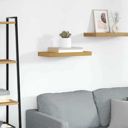 vidaXL Wall Shelf Wall-Mounted Beige 50 x 23.5 x 3.8 cm
