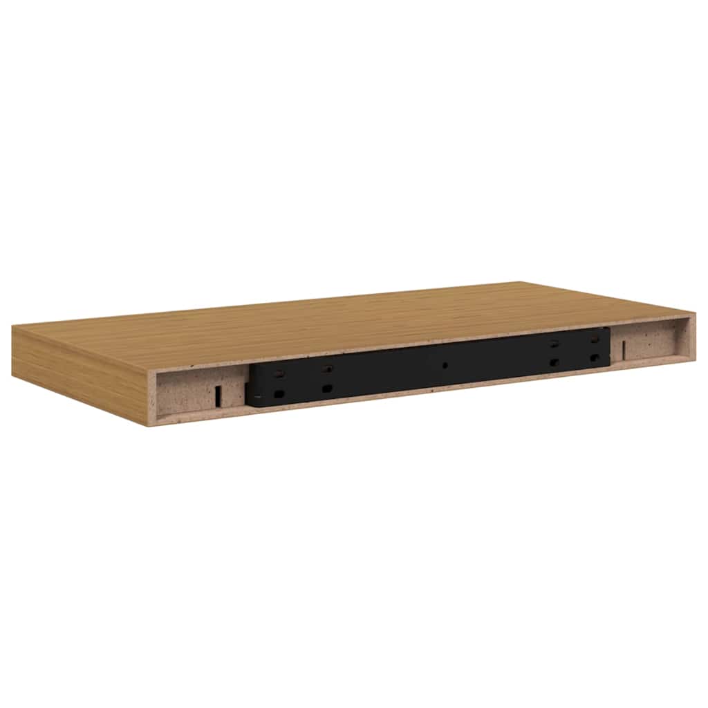 vidaXL Wall Shelf 2 pcs Beige 50 x 23 x 4 cm Engineered Wood