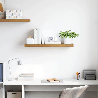 vidaXL Wall Shelf Wall-mounted Beige 80 x 23.5 x 4 cm Engineered Wood