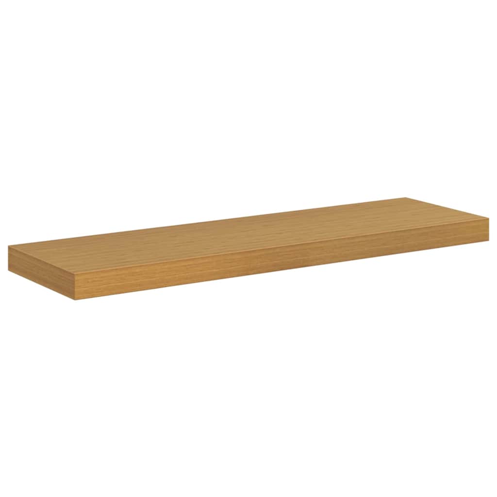vidaXL Wall Shelf 2 pcs Beige 90 x 23.5 x 4 cm Engineered Wood