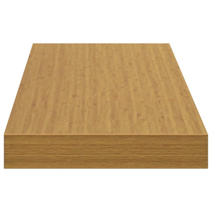 vidaXL Wall Shelf 2 pcs Beige 90 x 23.5 x 4 cm Engineered Wood