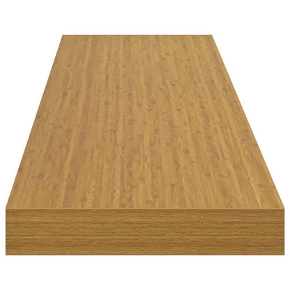 vidaXL Wall Shelf 2 pcs Beige 120 x 23.5 x 4 cm Engineered Wood