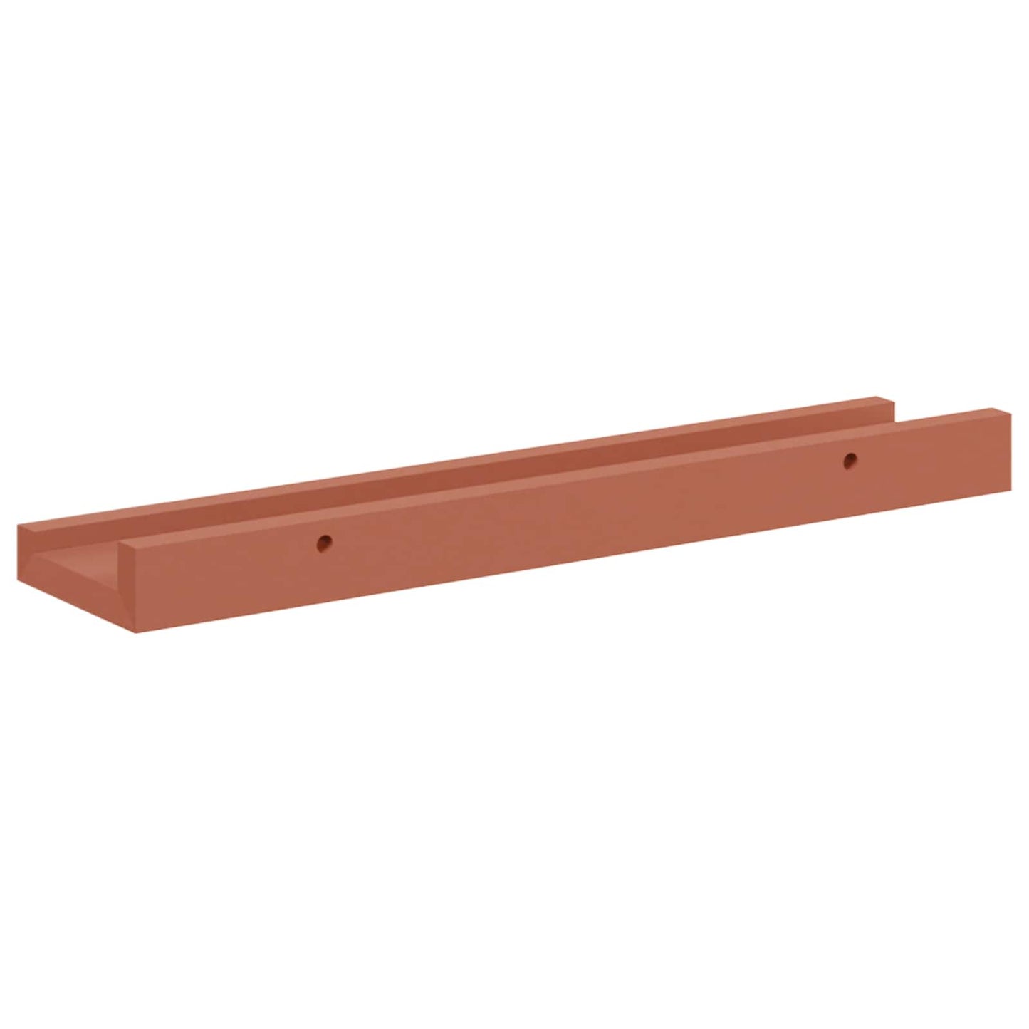 vidaXL Wall Shelf with Shelf 2 pcs Red 40 x 9 x 3 cm Engineered Wood
