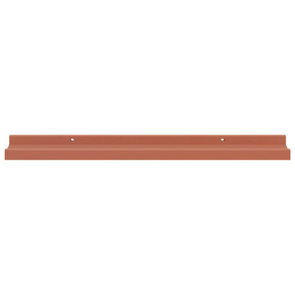 vidaXL Wall Shelf with Shelf 2 pcs Red 60 x 9 x 3 cm Engineered Wood