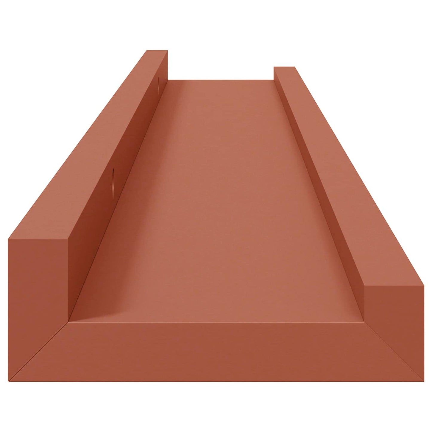 vidaXL Wall Shelf with Shelf 2 pcs Red 60 x 9 x 3 cm Engineered Wood