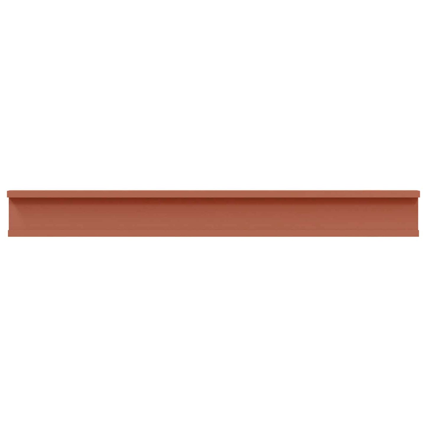 vidaXL Wall Shelf with Shelf 2 pcs Red 80 x 9 x 3 cm Engineered Wood