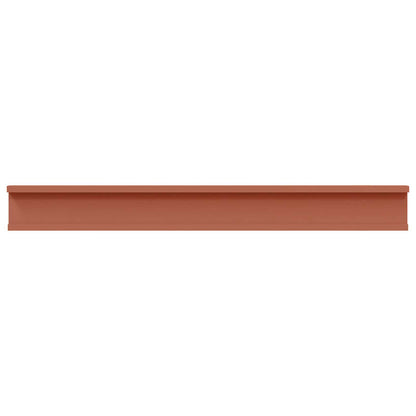 vidaXL Wall Shelf with Shelf 2 pcs Red 80 x 9 x 3 cm Engineered Wood