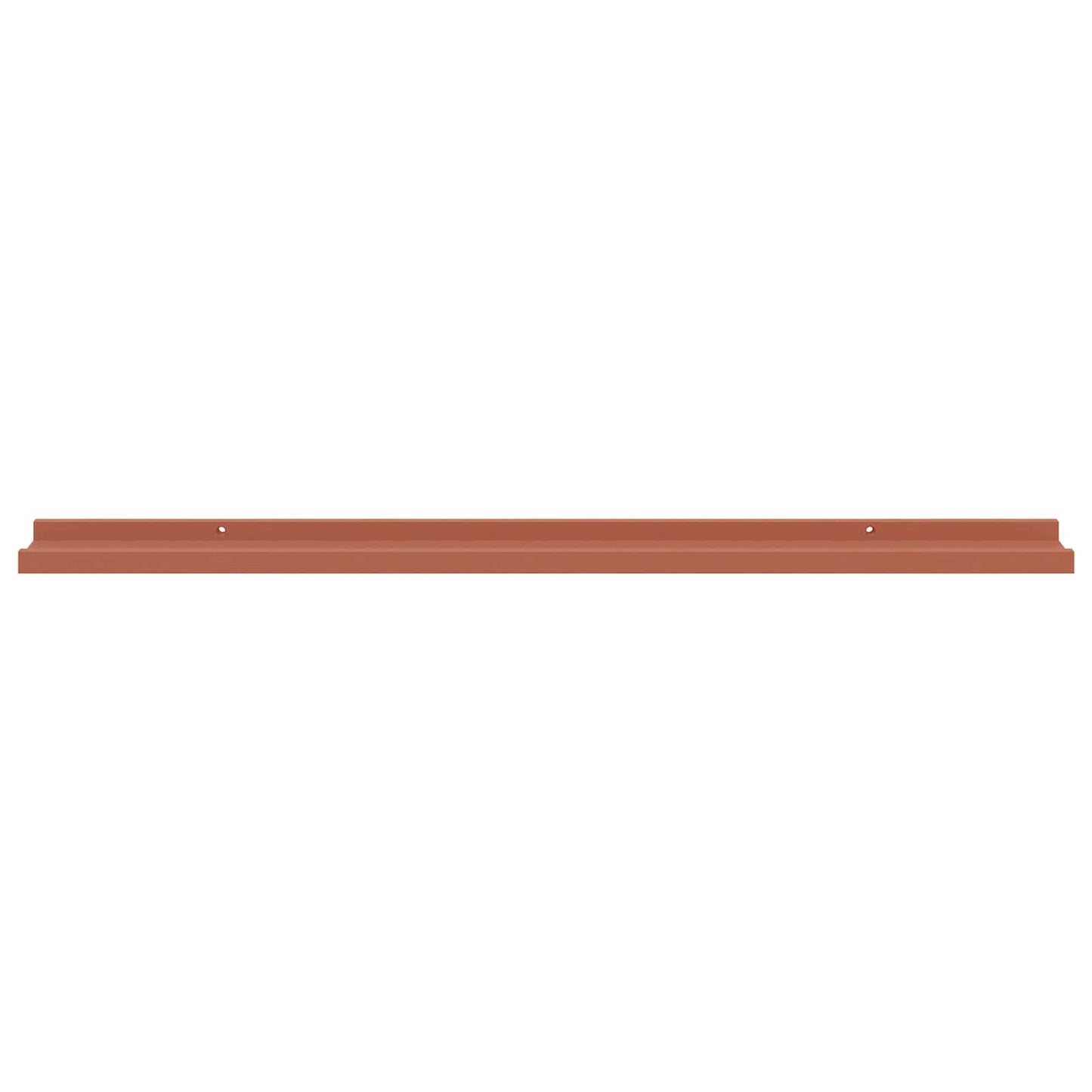 vidaXL Wall Shelf with Shelf 2 pcs Red 100 x 9 x 3 cm Engineered Wood