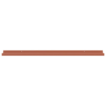 vidaXL Wall Shelf with Shelf 2 pcs Red 100 x 9 x 3 cm Engineered Wood
