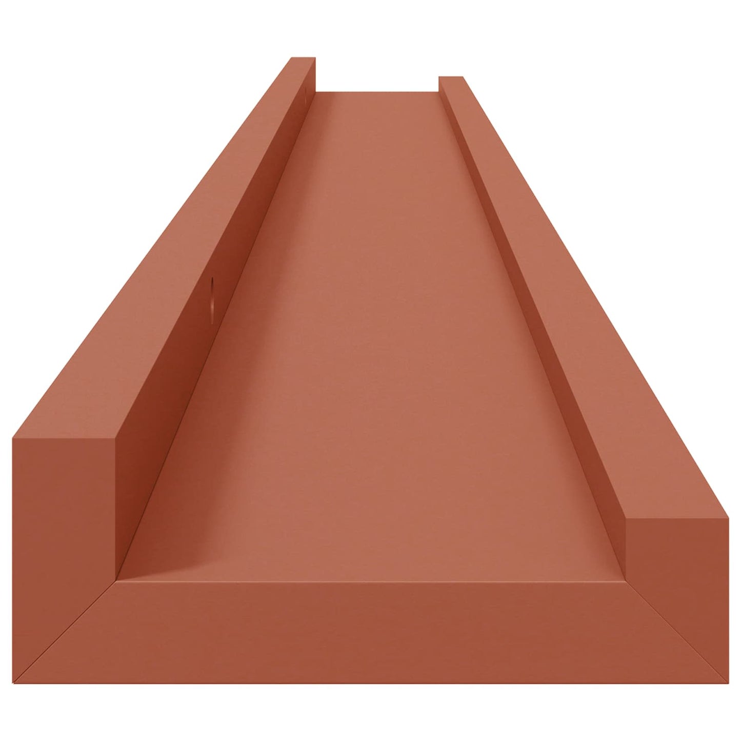 vidaXL Wall Shelf with Shelf 2 pcs Red 100 x 9 x 3 cm Engineered Wood