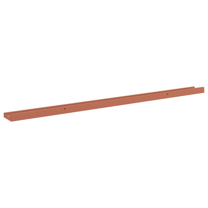 vidaXL Wall Shelf with Shelf 2 pcs Red 115 x 9 x 3 cm Engineered Wood