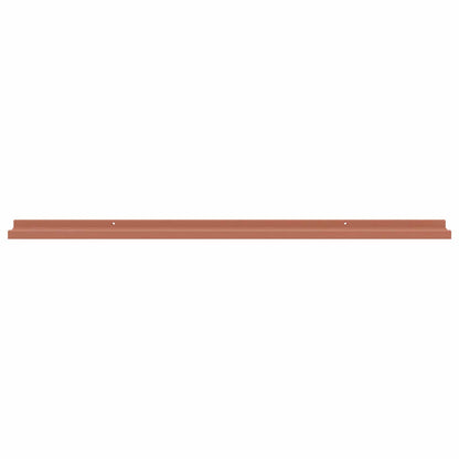 vidaXL Wall Shelf with Shelf 2 pcs Red 115 x 9 x 3 cm Engineered Wood