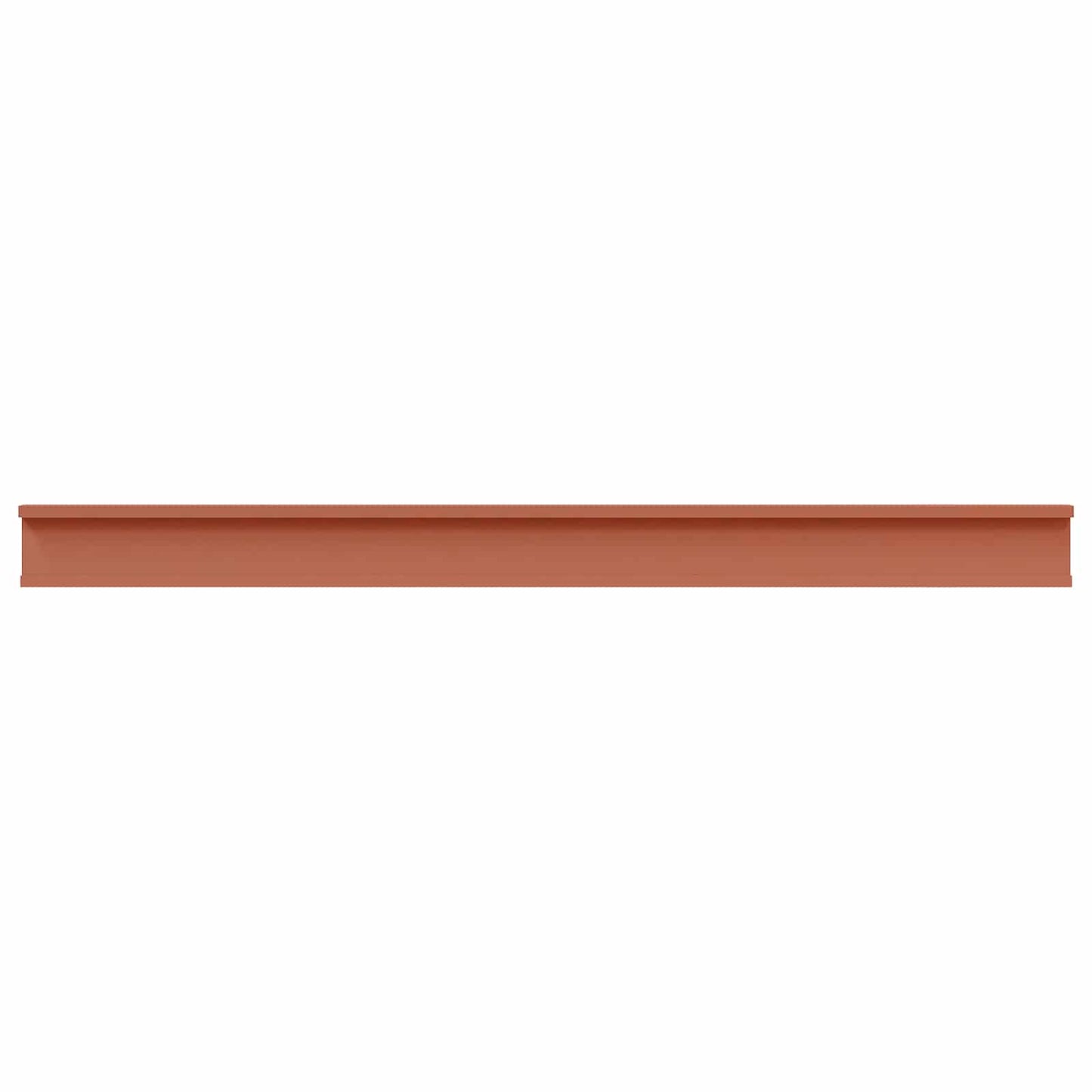 vidaXL Wall Shelf with Shelf 2 pcs Red 115 x 9 x 3 cm Engineered Wood