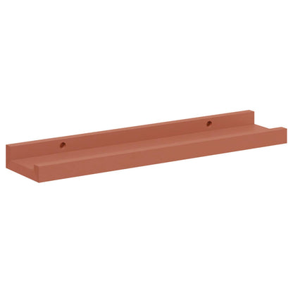 vidaXL Wall Shelf with Shelf 4 pcs Red 40 x 9 x 3 cm Engineered Wood