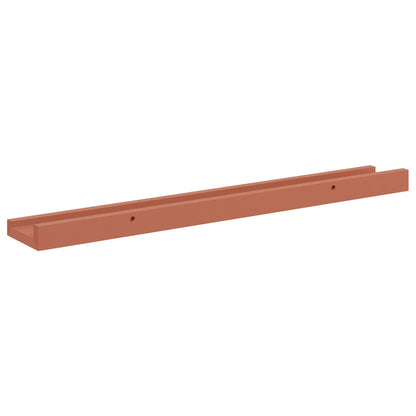 vidaXL Wall Shelf with Shelf 4 pcs Red 60 x 9 x 3 cm Engineered Wood