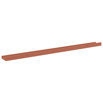 vidaXL Wall Shelf with Shelf 4 pcs Red 100 x 9 x 3 cm Engineered Wood