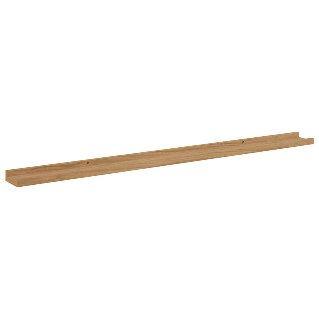 vidaXL Wall Shelf Wall-Mounted 2 pcs Brown 115 x 9 x 3 cm