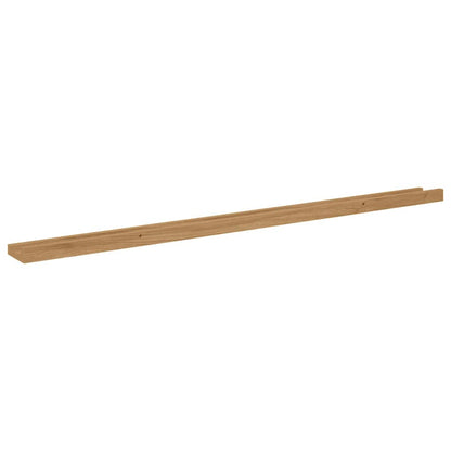 vidaXL Wall Shelf Wall-Mounted 2 pcs Brown 115 x 9 x 3 cm
