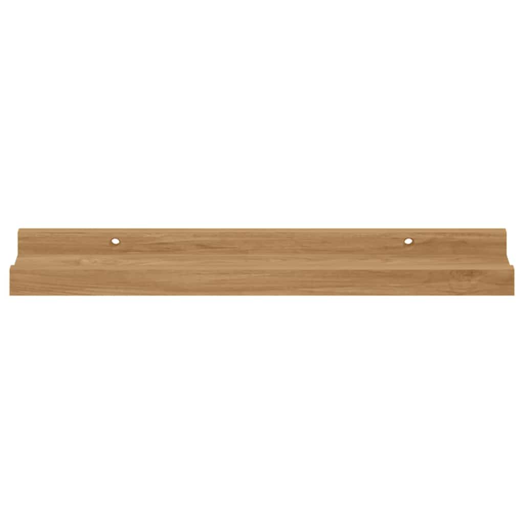 vidaXL Wall Shelf Wall-Mounted 4 pcs Brown 40 x 9 x 3 cm