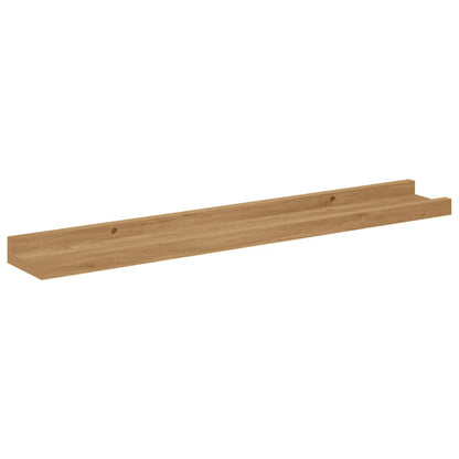vidaXL Wall Shelf Wall-Mounted 4 pcs Brown 60 x 9 x 3 cm