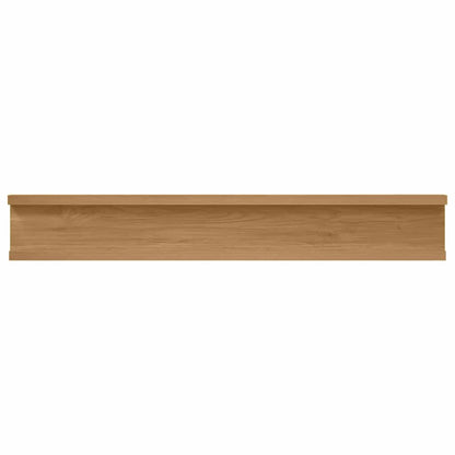 vidaXL Wall Shelf Wall-Mounted 4 pcs Brown 60 x 9 x 3 cm