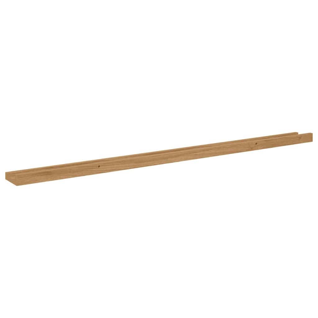 vidaXL Wall Shelf Wall-Mounted 4 pcs Brown 115 x 9 x 3 cm