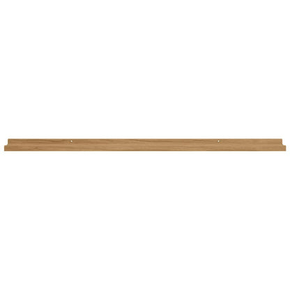 vidaXL Wall Shelf Wall-Mounted 4 pcs Brown 115 x 9 x 3 cm