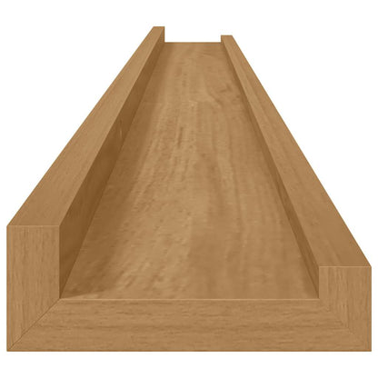 vidaXL Wall Shelf Wall-Mounted 4 pcs Brown 115 x 9 x 3 cm