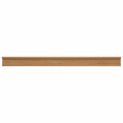 vidaXL Wall Shelf Wall-Mounted 4 pcs Brown 115 x 9 x 3 cm