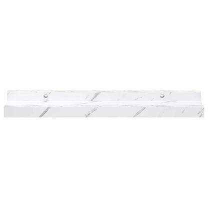 vidaXL Wall Shelf 4 pcs White Marble 40 x 9 x 3 cm Engineered Wood