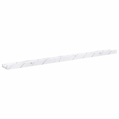 vidaXL Wall Shelf 4 pcs White Marble 100 x 9 x 3 cm Engineered Wood