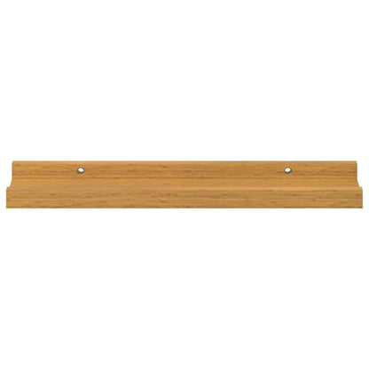 vidaXL Wall Shelf with Shelf 2 pcs Beige 40 x 9 x 3 cm Engineered Wood